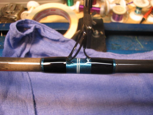 Guide pattern black blue and white